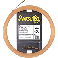 Anguila 15240012 Guía pasacables BI-Nylon Monofilamento- Salmón- 12 Metros